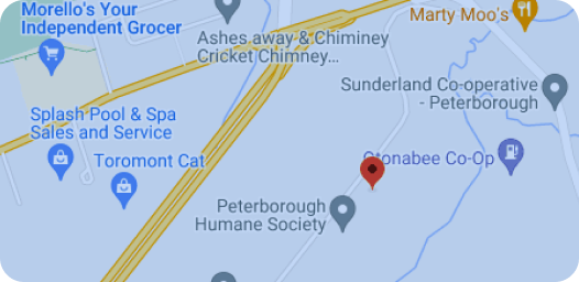 Google Map of location of Peterborough Humane Society