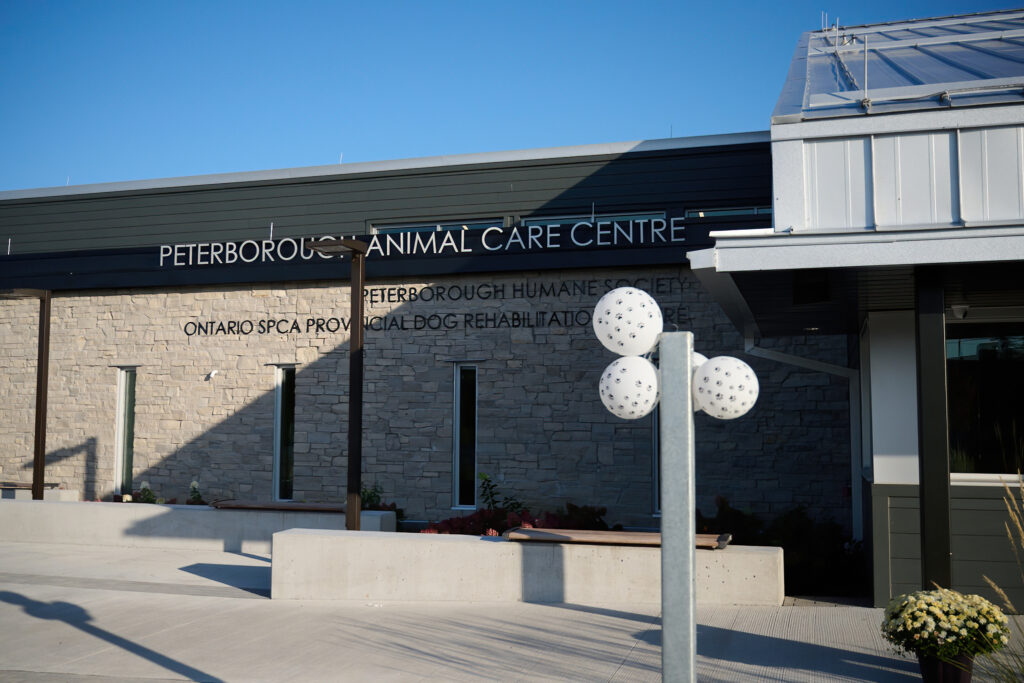 Peterborough Animal Care Centre building sign